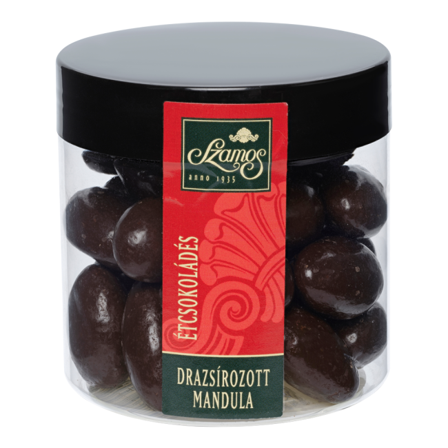 Drazsírozott mandula - Étcsokoládés 130g