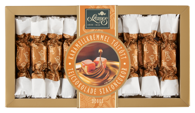 Dobos szaloncukor karamellkrémmel töltött tejcsokoládé 225g