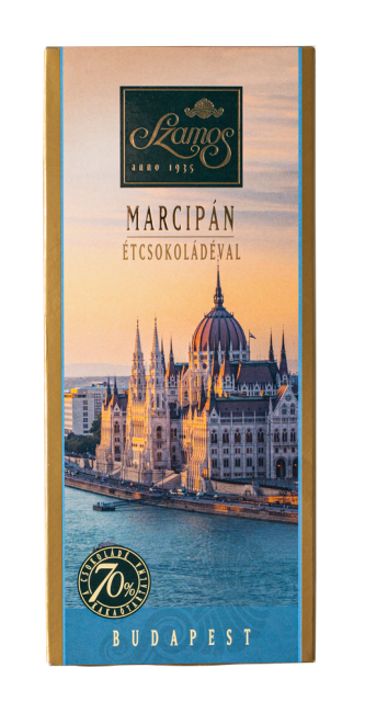 Budapest csokoládé tábla marcipánnal - Országház 120g                    