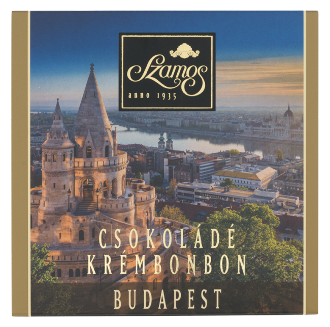 Csokoládé krémbonbon 62g Halászbástya