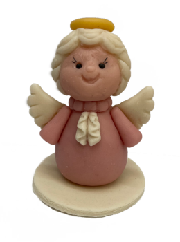 Marcipánfigura - Angyal rózsaszín 60g