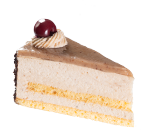 Gesztenye mousse torta szelet