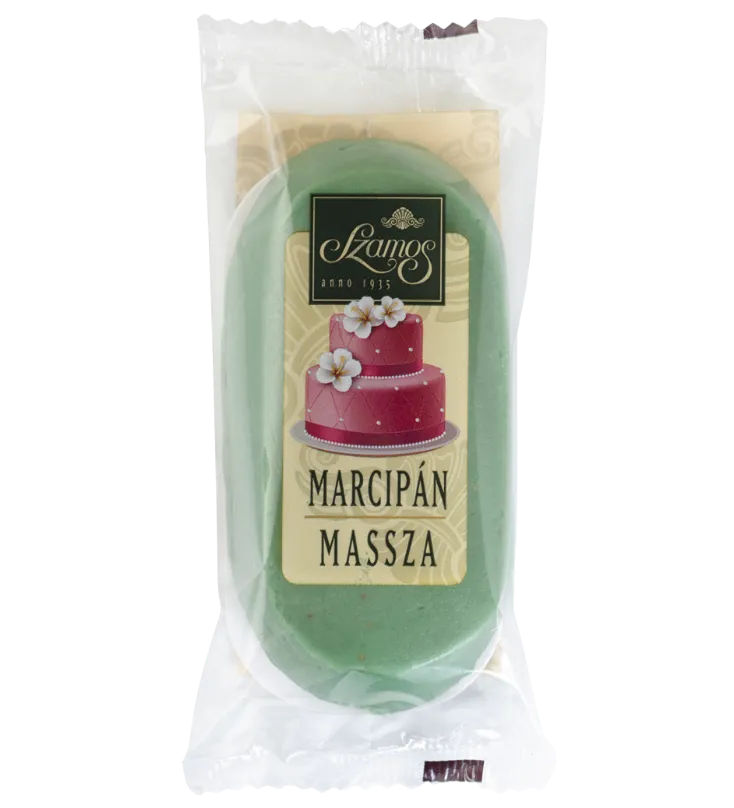 Marcipánmassza - zöld
