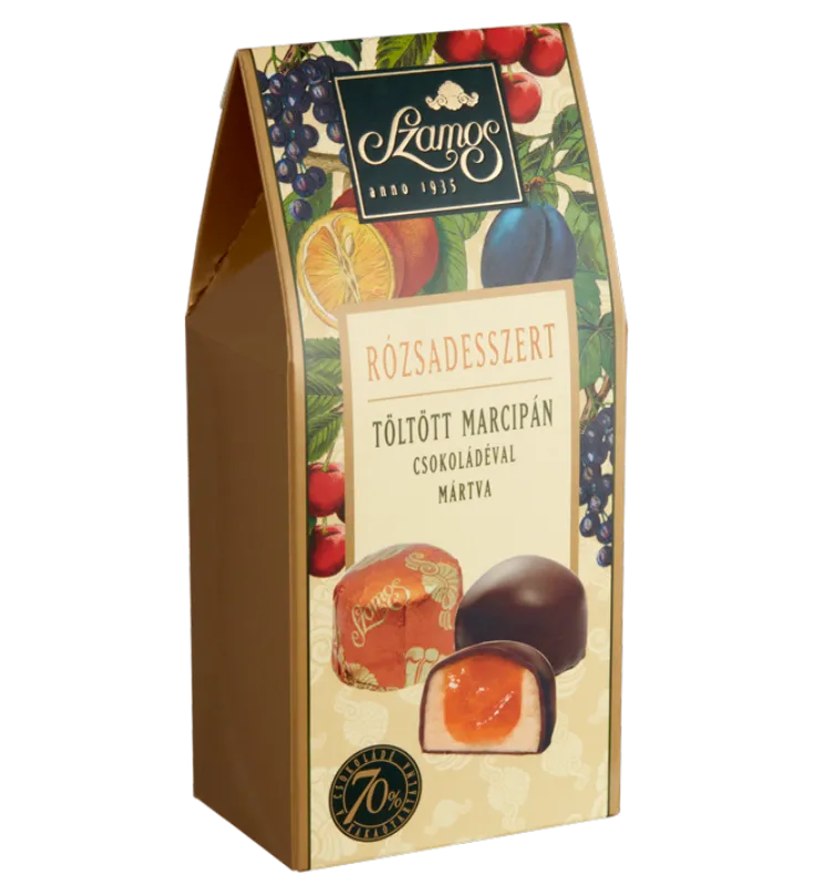 Rózsadesszert sátordoboz 