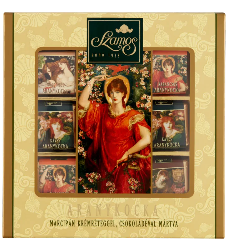 Aranykocka díszdoboz