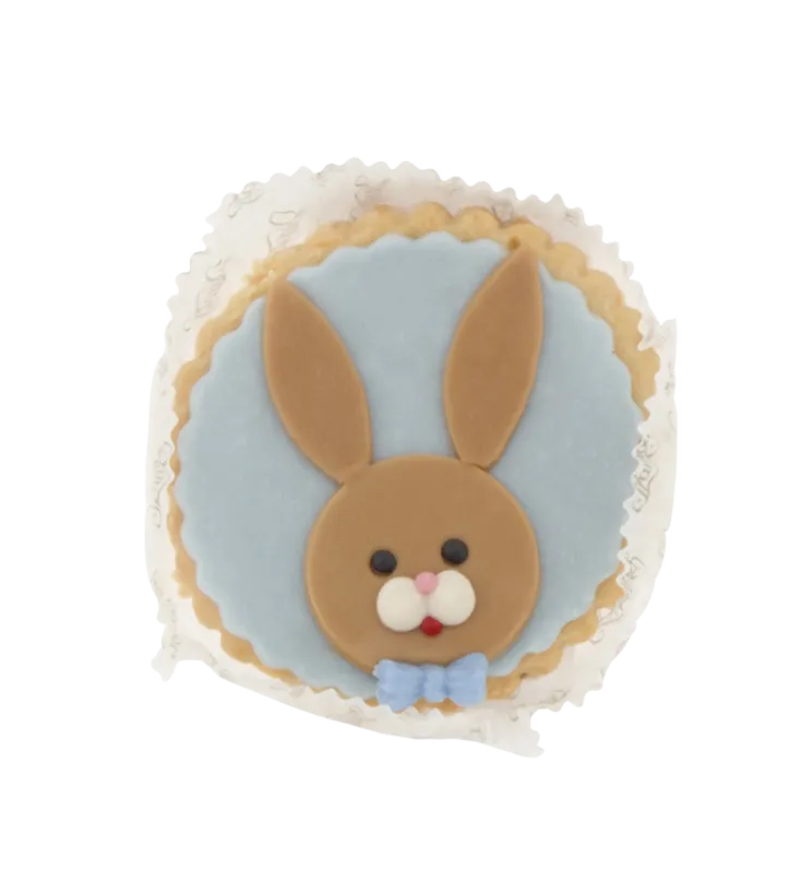 Linzer marcipán díszítéssel 80g  -   fiú nyuszi