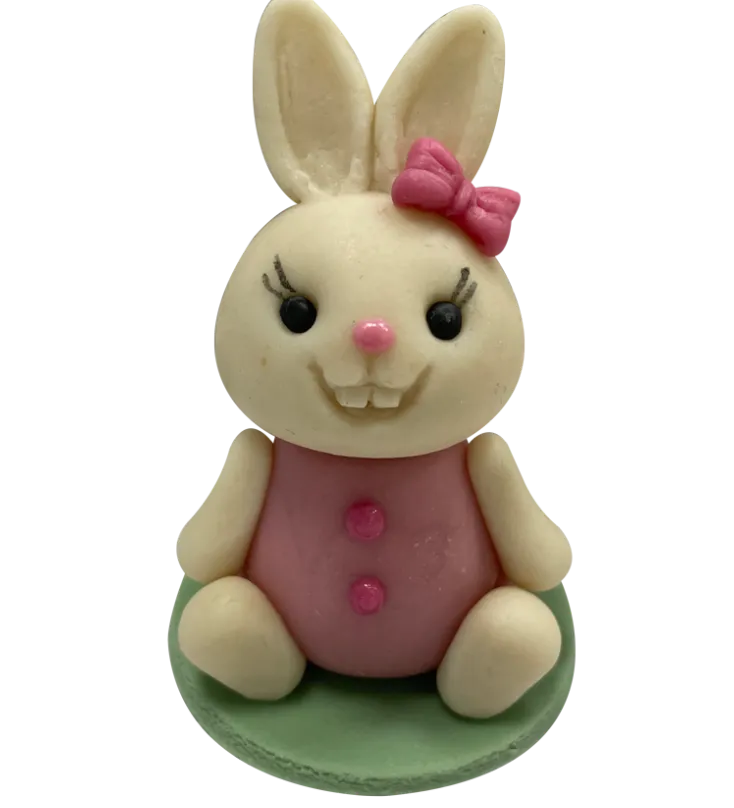 Natur nyuszi rózsaszín ruhában 60g