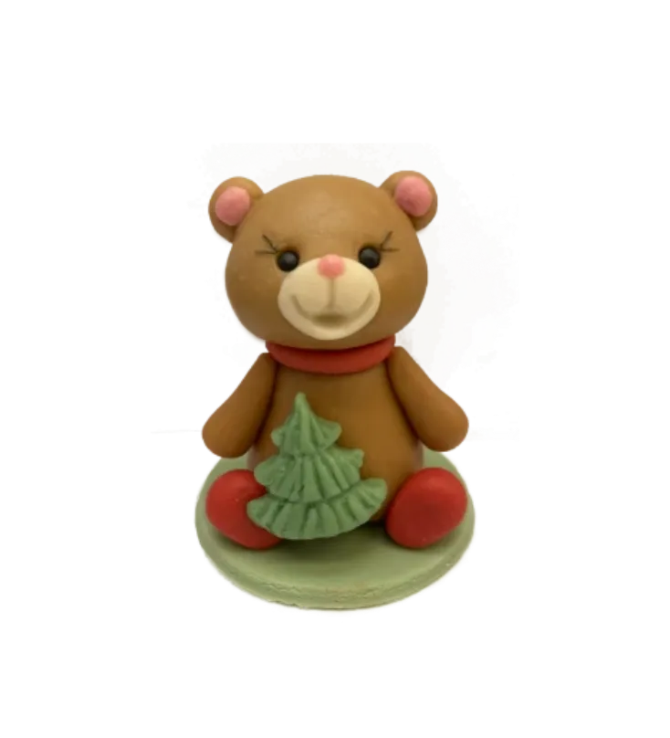 Marcipánfigura - Macilány fenyőággal 60g