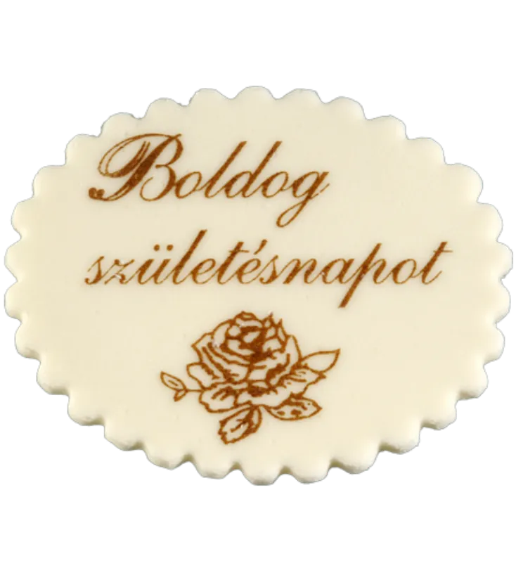 Boldog születésnapot! - ovális
