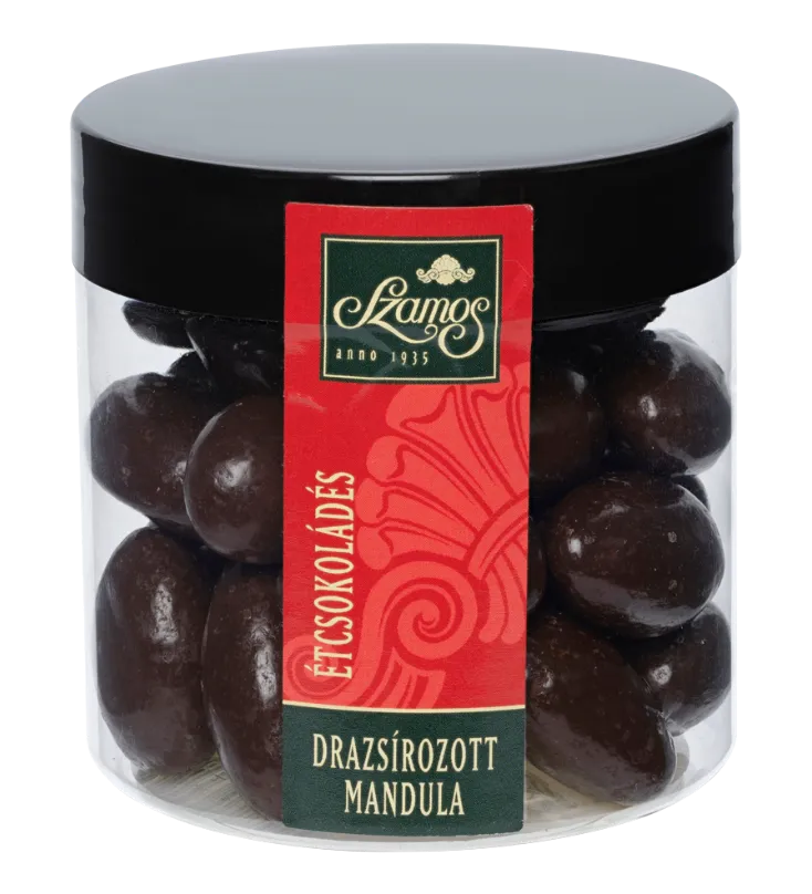 Drazsírozott mandula - Étcsokoládés