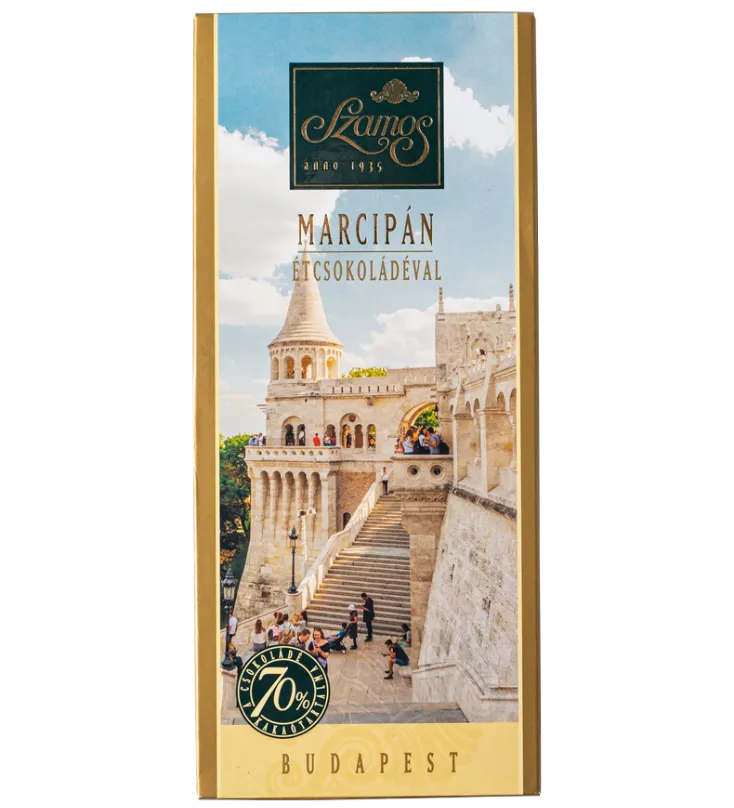Budapest csokoládé tábla marcipánnal - Halászbástya 120g                    