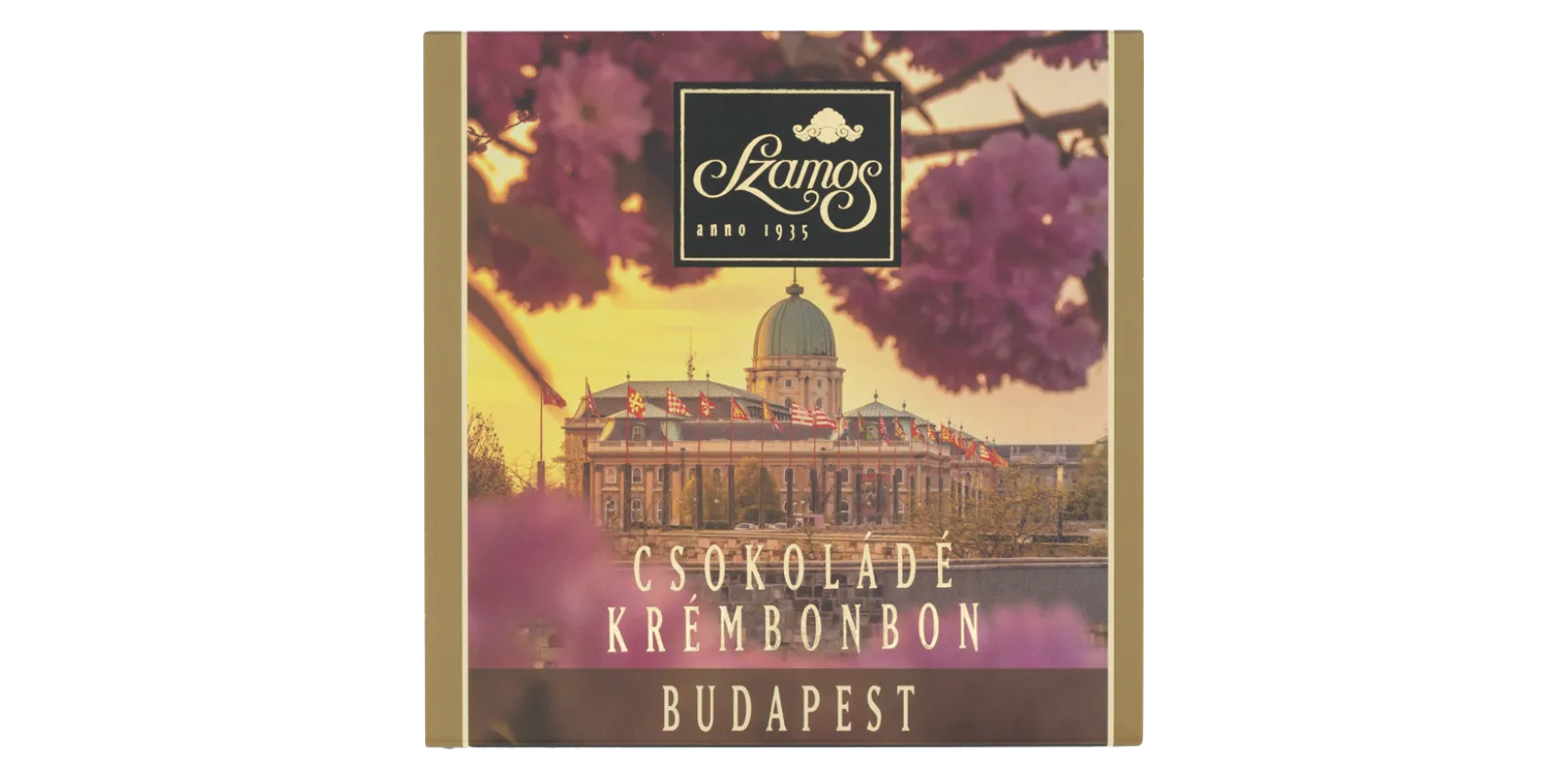 Csokoládé krémbonbon díszdoboz 62 g Budai vár