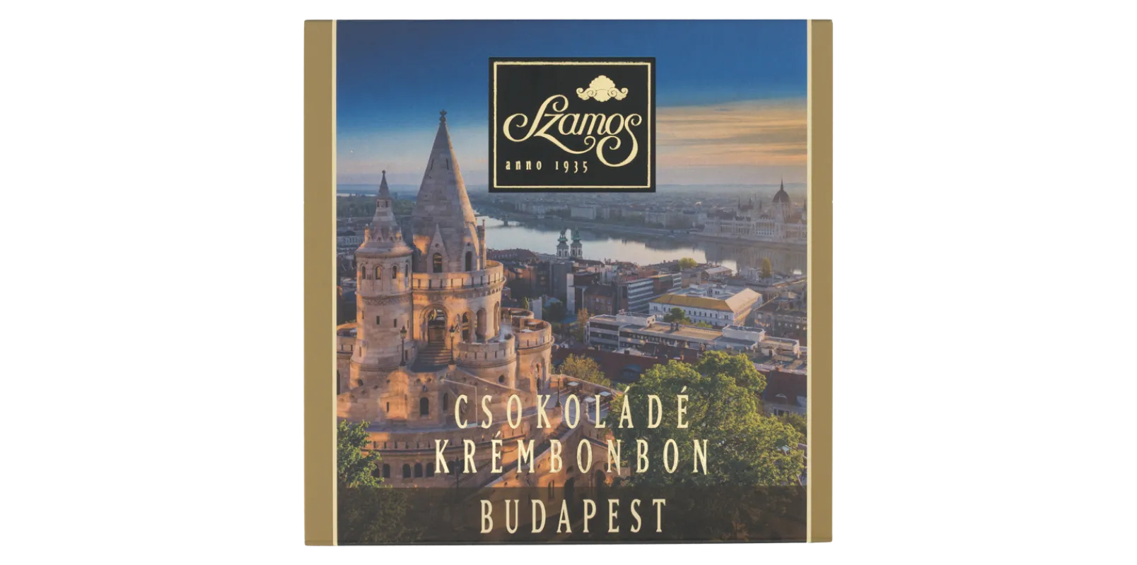 Csokoládé krémbonbon 62g Halászbástya