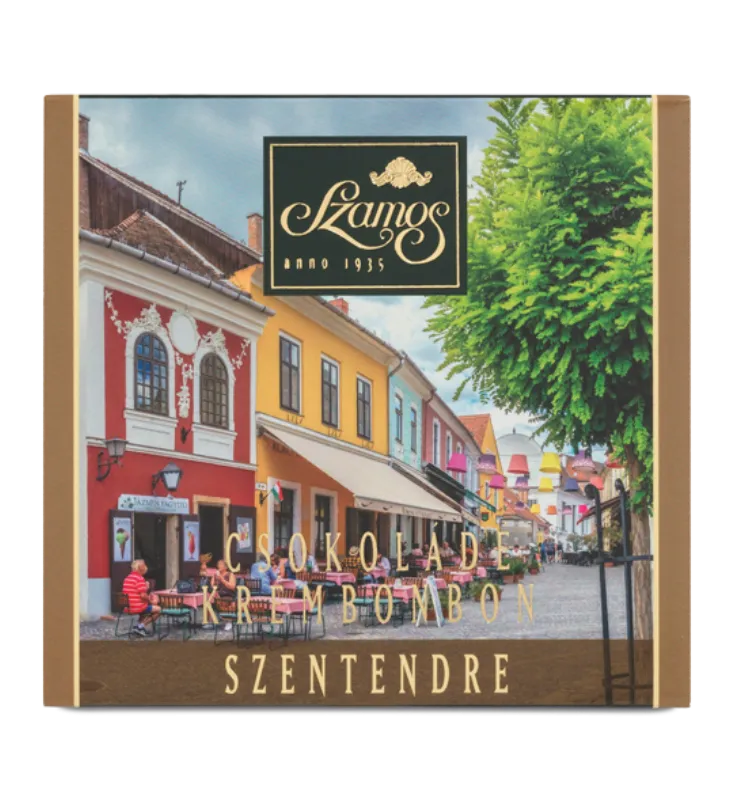 Csokoládé krémbonbon díszdoboz - Szentendre 62g