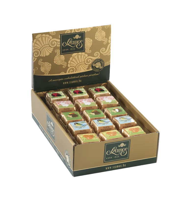 Falatka-Mogyorós marcipános tejcsokoládés desszert 17g - 45 db