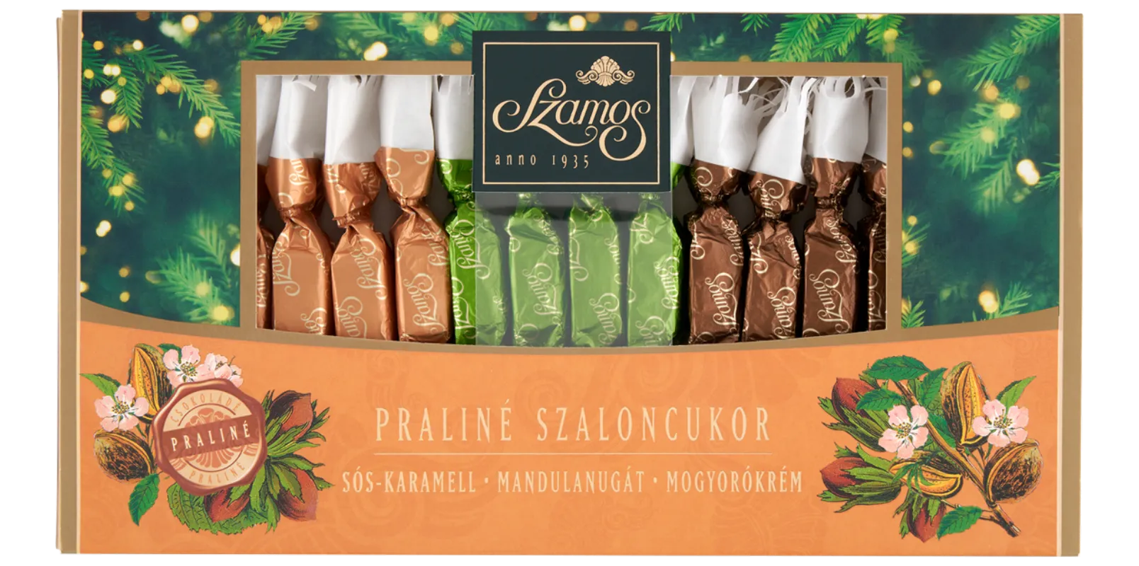 Praliné szaloncukor válogatás 140g