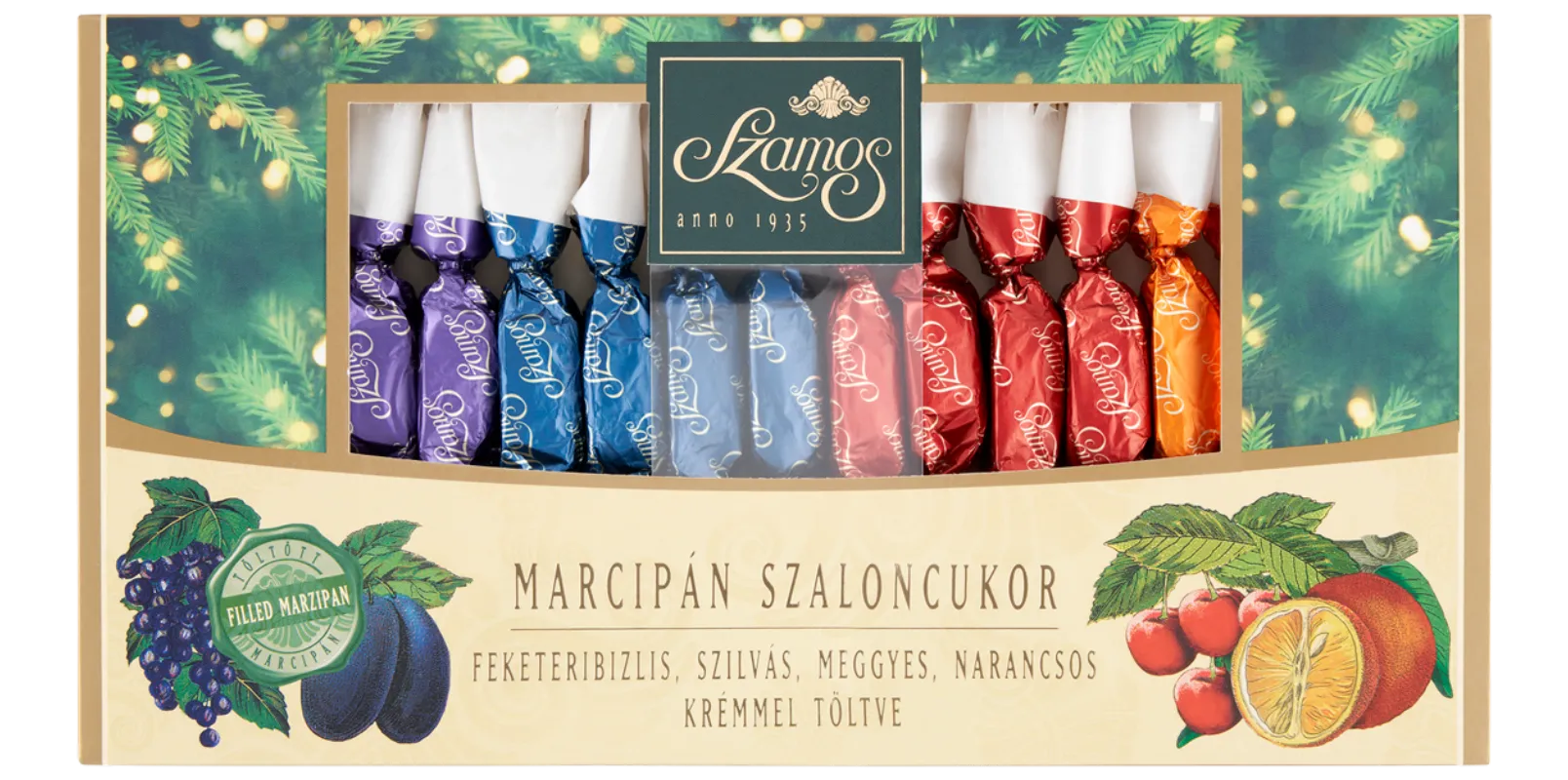 Marcipán szaloncukor válogatás 150g