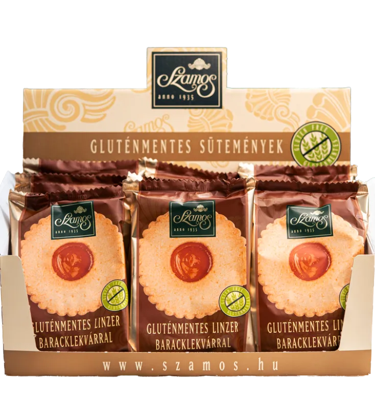 Gluténmentes Linzer baracklekvárral 60g 15db/#