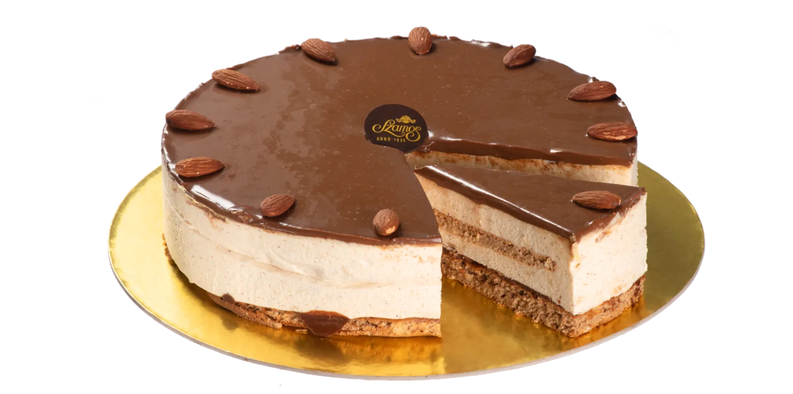 Mandulatorta édesítőszerekkel 12 szeletes