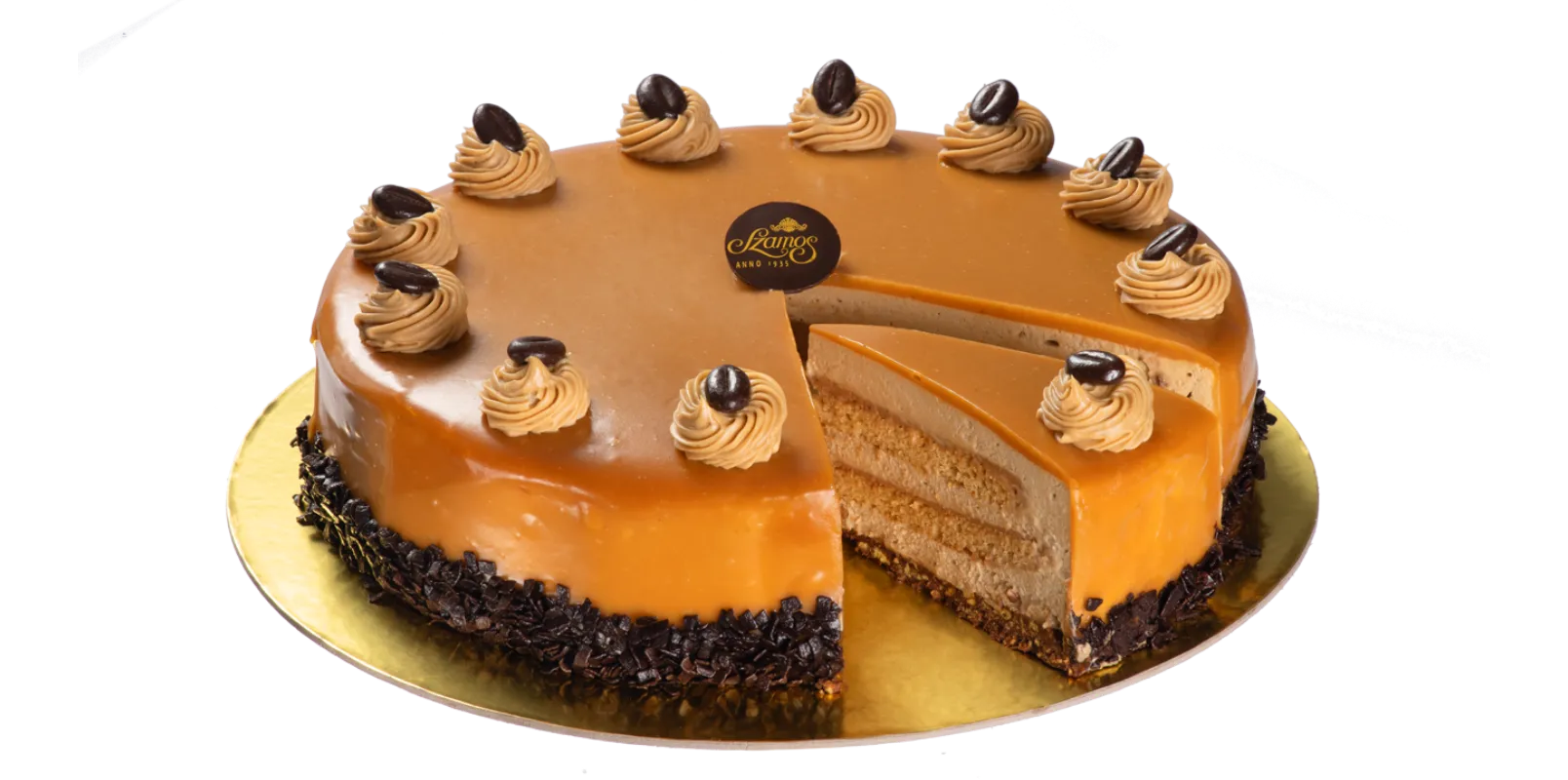 Karamellás kávétorta