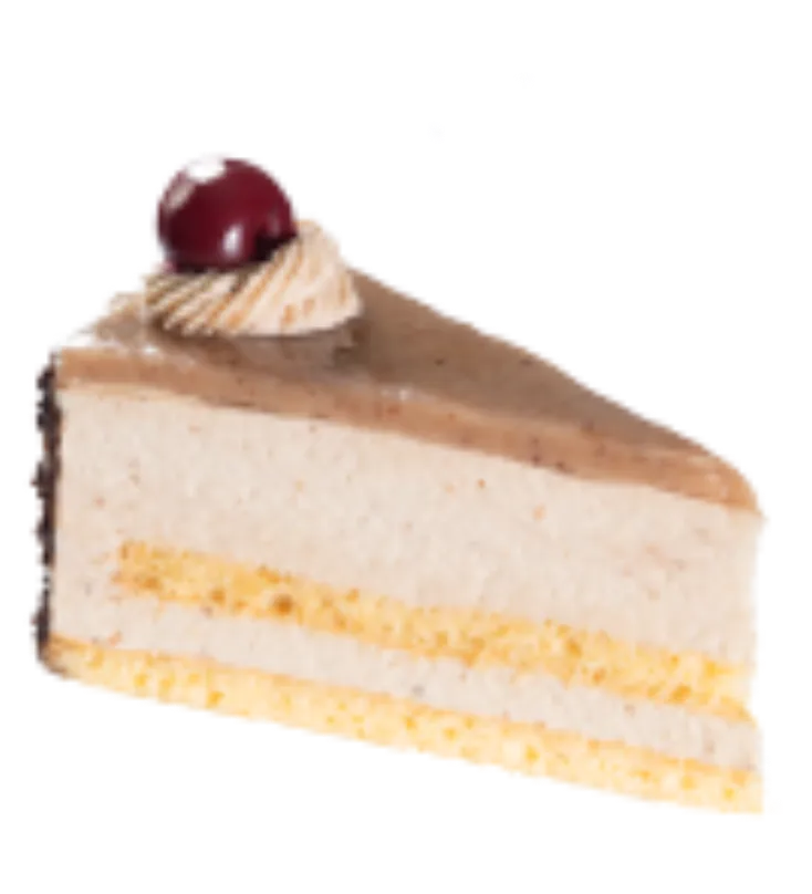 Gesztenye mousse torta szelet