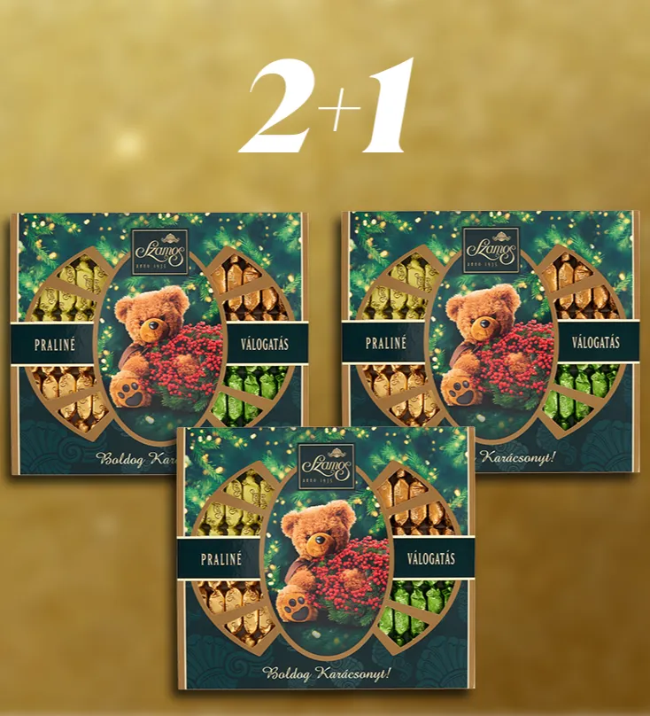    AKCIÓ! -  Praliné szaloncukor válogatás dd. 340g  2+1 Ajándék