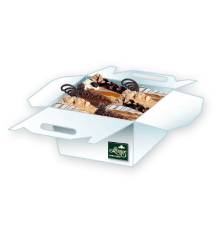 6 db-os tortaszelet doboz