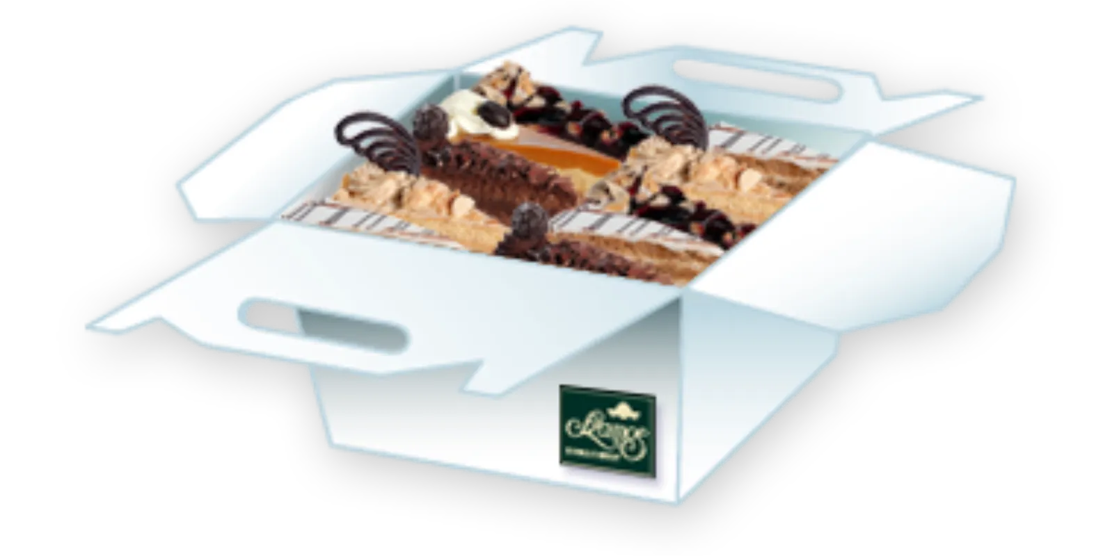 6 db-os tortaszelet doboz